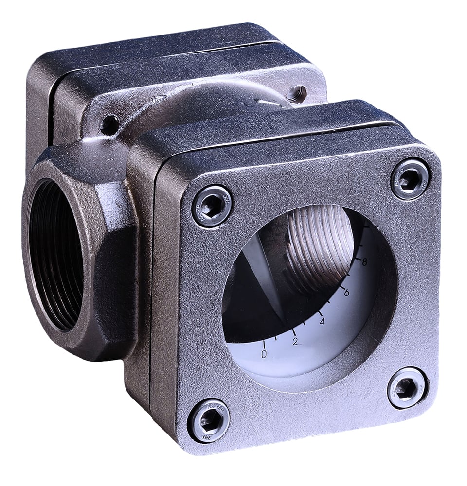 Stainless Steel Flap Style Flow indicator Small Series Spout & Flap